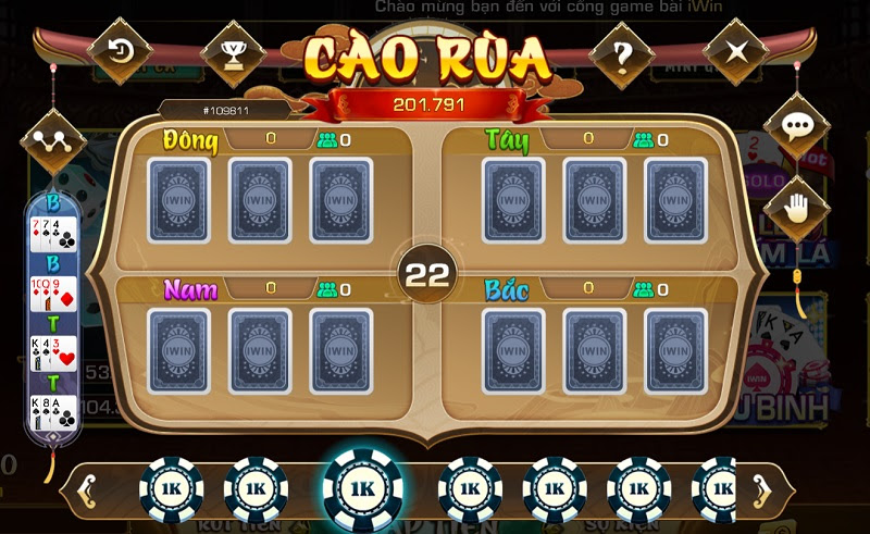 Bài cào rùa mới tại Iwin Club