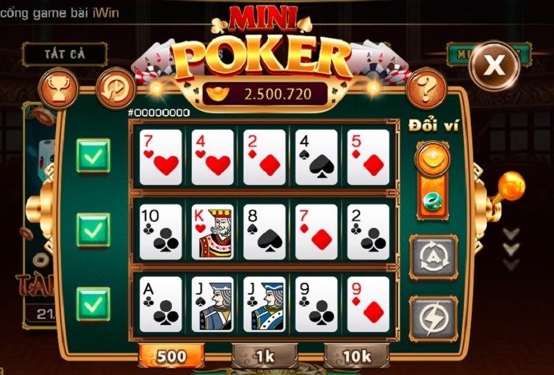 Khái niệm về Mini Poker Iwin chuẩn xác cho anh em cược thủ