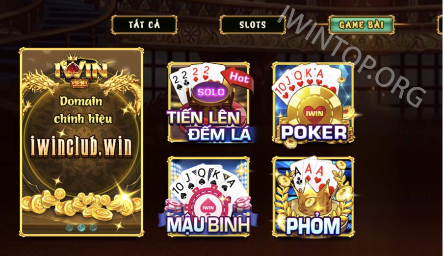 Game bài đổi thưởng tại Iwin Club